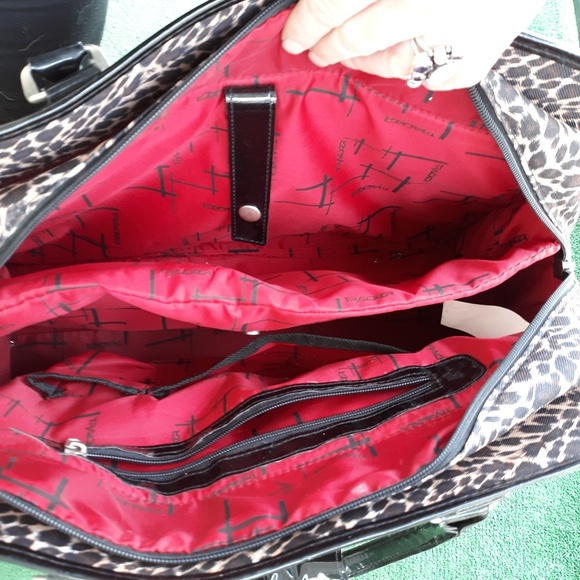 Tracker Bags Tracker By Bentley Leopard Print Carry On Luggage